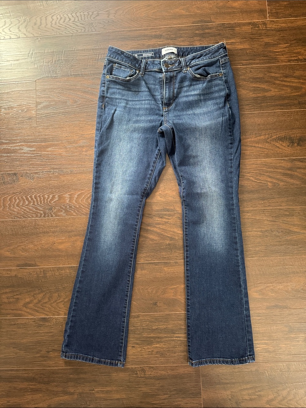Sonoma Women's Boot Cut Jeans in Dark Blue Wash